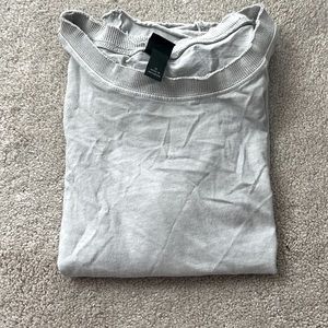 Gray/Grey cropped shirt